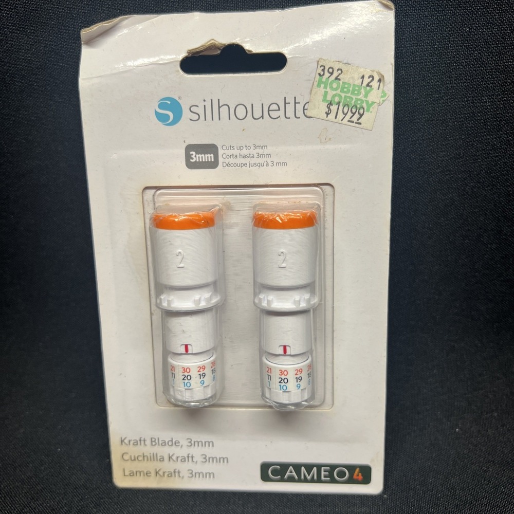 Silhouette 3mm Kraft Blade Type 2-Pack for Cameo 4 White New
